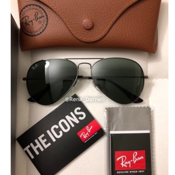 RayBan Aviator RB3025 Black New - Picture 6 of 12